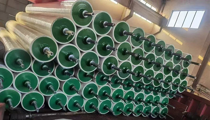 Tambor revestido de borracha